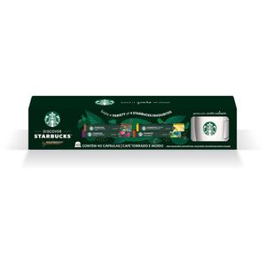 Kit Cápsula de Café + Caneca Nespresso & Starbucks Caixa com 40 Unidades