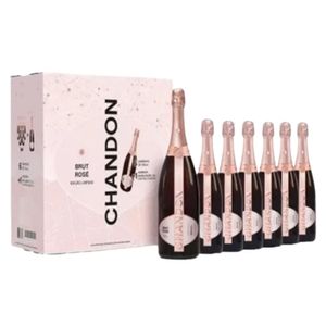 Kit 7 Espumantes Nacional Rosé Brut Chandon com 6 Unidades de 750ml + 1 de 1,5L