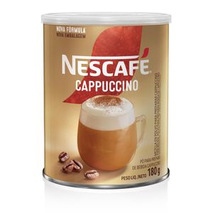 Café Solúvel Cappuccino Tradicional Nescafé Lata 180g