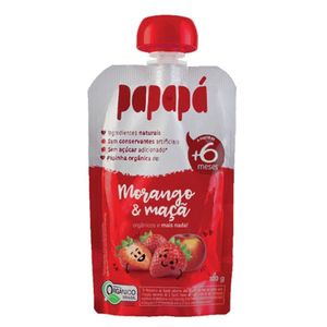 Papinha Orgânica de Morango e Maçã Papapá 100g