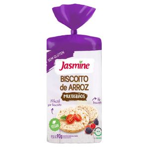 Biscoito de Arroz Multigrãos Sem Glúten Jasmine 90g