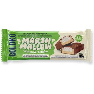Barra de Proteína Vegana Chocolate ao Leite e Marshmallow Goldko 50g