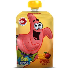 Iogurte Vitamina de Frutas Bob Esponja Squeeze Elegê 100g