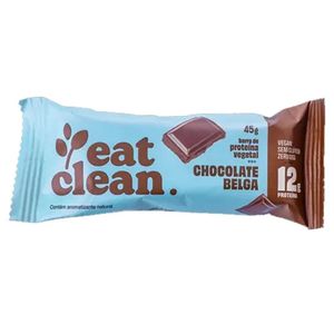 Barra de Proteína Vegano Chocolate Belga Eat Clean 45g