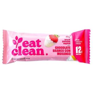 Barra de Proteína Chocolate Branco e Morango Eat Clean 45g