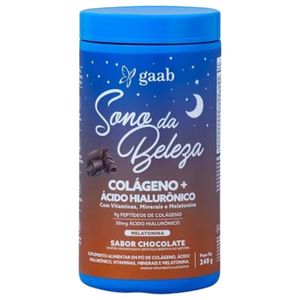 Suplemento Alimentar em Pó de Chocolate Sono da Beleza Gaab 240g