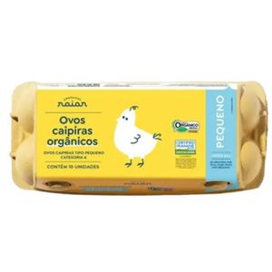 Ovos Caipira Orgânico Raiar com 10 Unidades