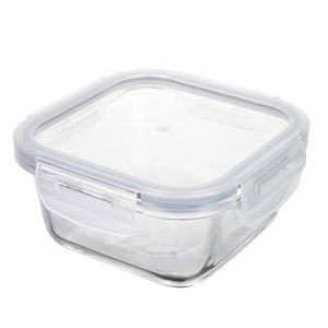 Pote de Vidro Hermético Quadrado Mozcada 380ml