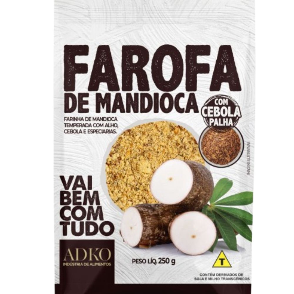 Farofa de Mandioca com Cebola Palha Adko 250g