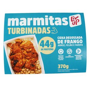 Marmita Turbinadas de Coxa de Frango, Arroz, Feijão e Farofa Liv Up 370g