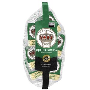 Queijo Holandês Gouda Snack Holland Kroon 120g com 6 Unidades