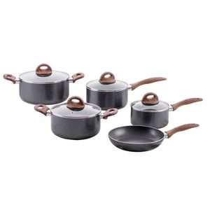 Jogo de Panelas Antiaderente Granito Smart Plus Brinox com 5 Peças