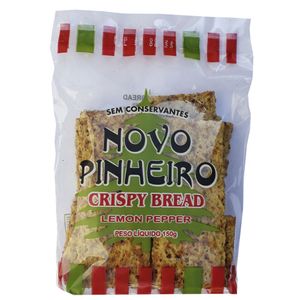 Crispy Bread Lemon Pepper Novo Pinheiro 150g