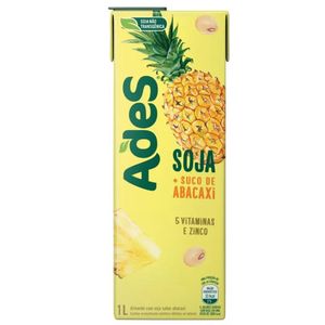 Bebida de Soja sabor Abacaxi Ades 1 Litro