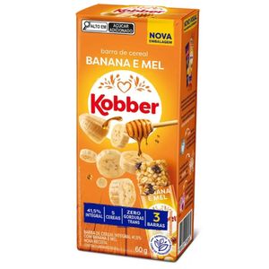 Barra de Cereal Banana e Mel Kobber 60g