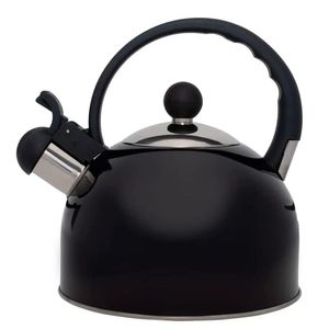 Chaleira em Inox Cor Preto Mimo 2L