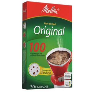 Filtro de Papel 100 Melitta com 30 Unidades