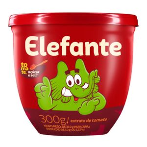 Extrato de Tomate Tradicional Elefante 300g