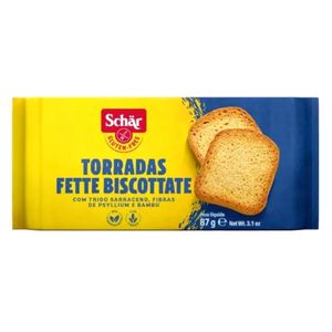 Torrada Fette Biscottate Sem Glúten Schar 87g