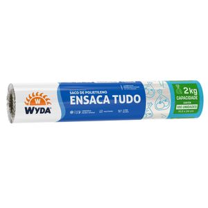 Saco Plástico Ensaca Tudo 2kg Wyda 19,5cm x 34cm com 100 unidades