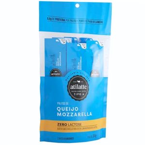 Queijo Mussarela Palito Zero Lactose Atilatte 304g