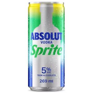 Bebida Mista Sprite com Vodka Absolut Lata 269ml