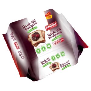 Torrada Vegana Multigrãos Sem Glúten Aminna 90g