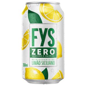 Refrigerante de Limão Siciliano Sem Açúcar Fys Lata 350ml