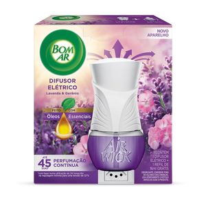 Difusor Elétrico Bom Ar Lavanda e Gerânio Aparelho + Refil 16ml