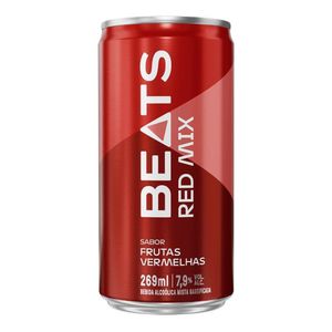 Drink Pronto Sabor Frutas Vermelhas Beats Red Mix Lata 269ml