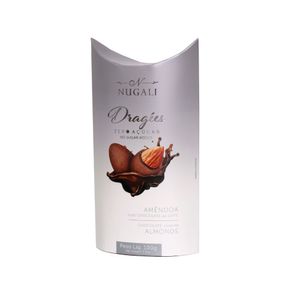 Amêndoas com Chocolate ao Leite Sem Açúcar Dragée Nugali 100g