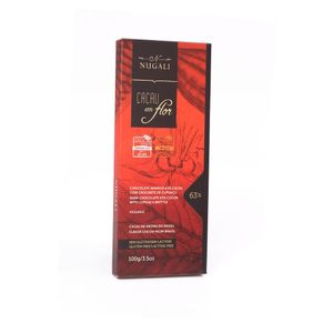 Chocolate Cacau em Flor 63% Cacau com Cupuaçu Nugali Tablete 100g