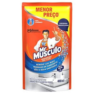Limpador Sanitário sem Cloro Menor Preço Mr. Músculo Refil 400ml