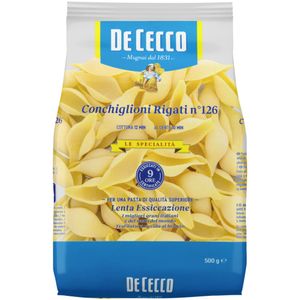Macarrão Italiano Conchiglioni Rigati De Cecco 500g