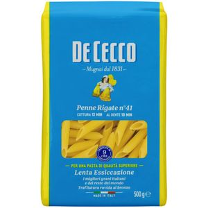 Macarrão Italiano Penne Rigate De Cecco 500g