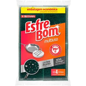 Esponja Multiuso EsfreBom com 4 Unidades