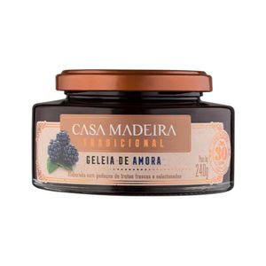 Geléia Tradicional de Amora com Pedaços Casa Madeira 240g