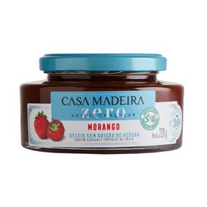 Geleia de Morango Sem Adição de Açúcar Casa Madeira 220g