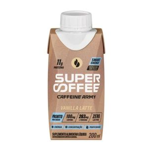 Bebida Pronta de Vanilla Latte Supercoffee Caffeine Army 200ml