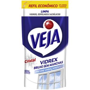 Limpador de Vidros Vidrex Veja Refil 400ml