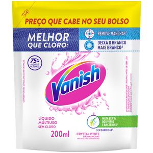 Tira Manchas Líquido Multiuso Crystal White Vanish Sachê 200ml