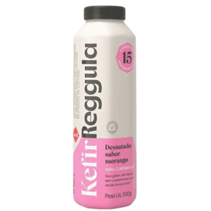 Iogurte Desnatado Sabor Morango Kefir Reggula Keiff 500g