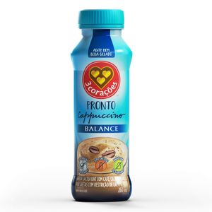 Bebida Láctea Cappuccino Balance Zero Lactose 3 Corações 260ml
