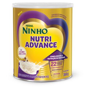 Suplemento Mix Leite Ninho, Arroz e Aveia Nutri Advance Ninho Lata 350g