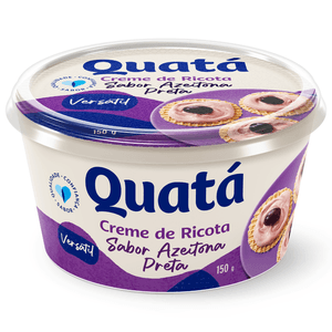 Creme de Ricota Sabor Azeitona Preta Quatá 150g