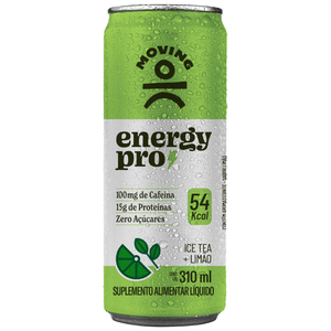 Suplemento Energético Líquido Ice Tea de Limão Energy Pro Moving Lata 310ml