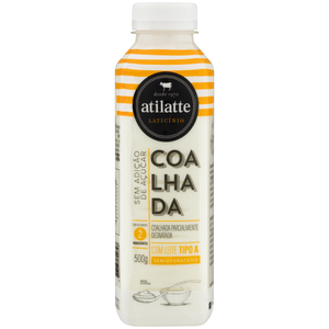 Coalhada Parcialmente Desnatada Atilatte Garrafa 500g