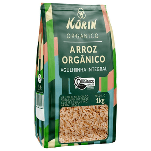 Arroz Agulhinha Integral Orgânico Korin 1Kg
