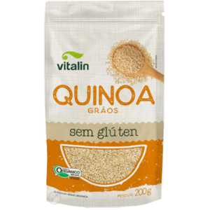 Quinoa Real Grãos Orgânica Sem Glúten Vitalin 200g