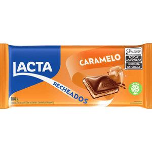 Chocolate Laka ao Leite Recheio de Caramelo Lacta 104g
